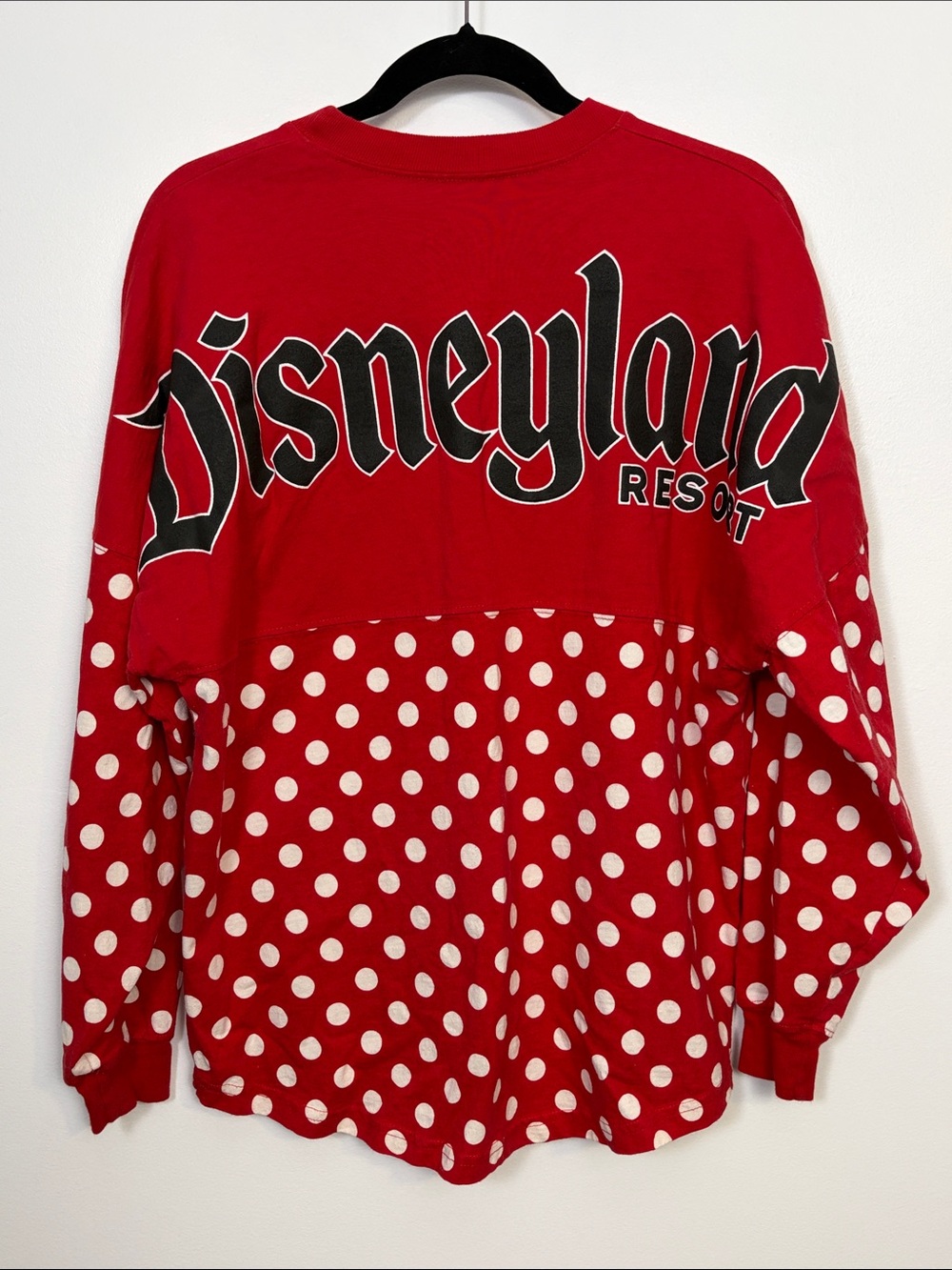 Disney Parks Disneyland Resort Minnie Mouse Polka Dot Spirit Jersey Womens Small